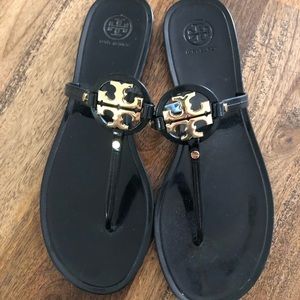 Tory Burch Mini Miller Black Jelly sandals size 10